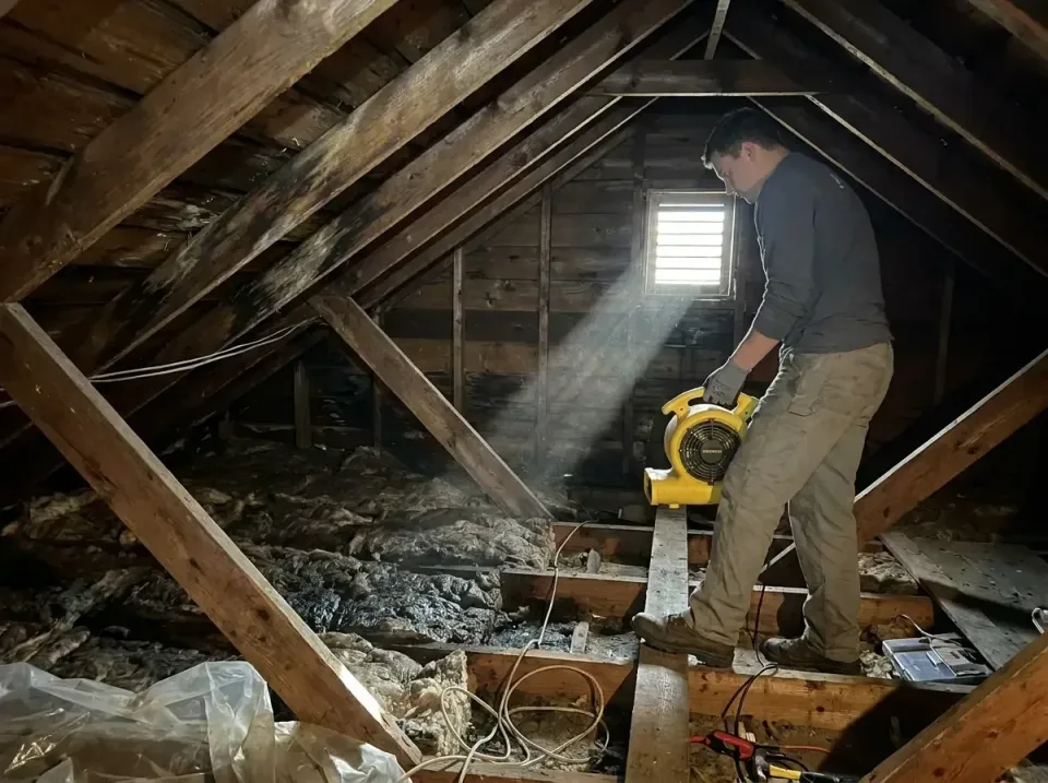 attic-water-damage-drying-proc-007 — frequently asked questions, Emergency Water Extraction & 24/7 Flood Response in Round L…